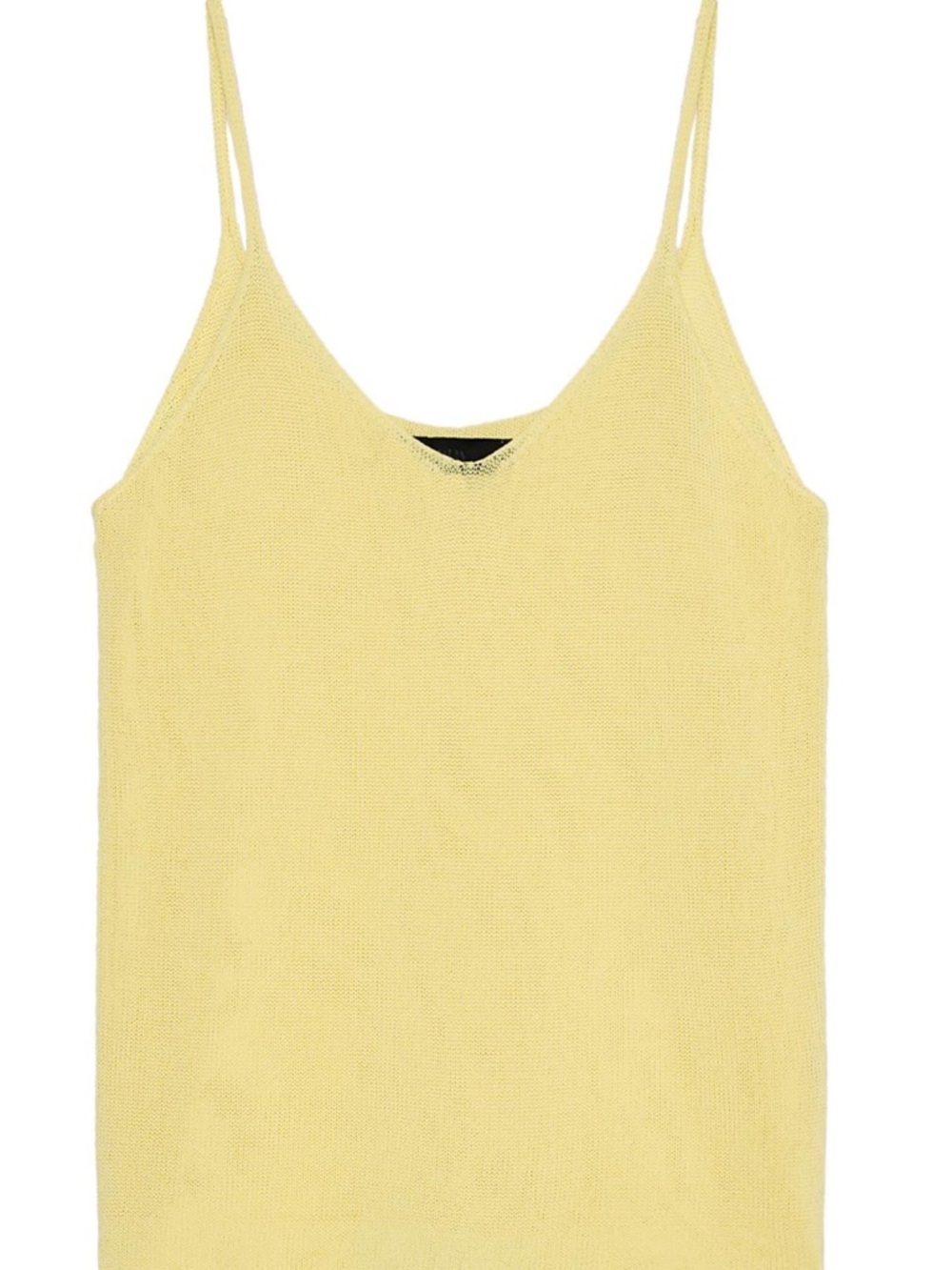 Zara Light Yellow Women's Knit Camisole Tank Top SIZE L NWT